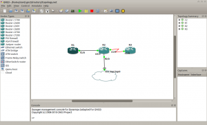 GNS3 topology